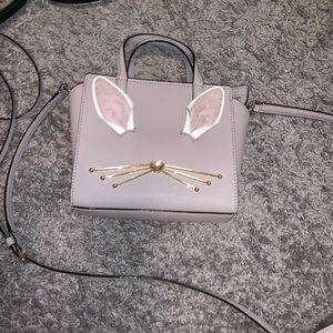 Kate spade gray crossbody bunny bag